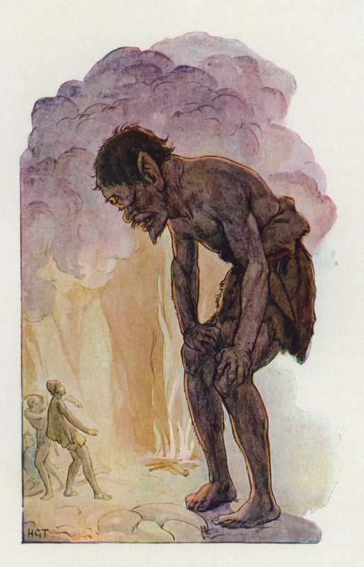 Kyklooppi (värilitografia) tekijältä Harry George Theaker
