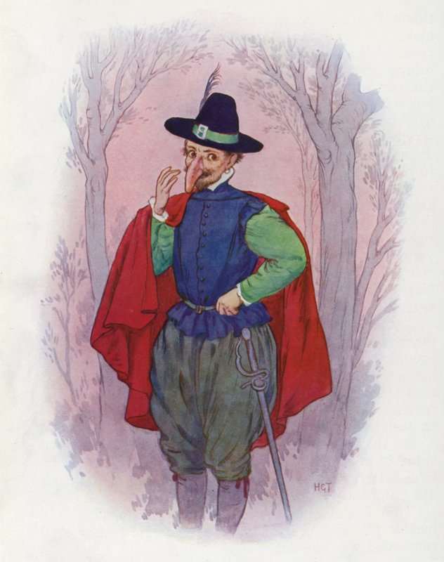 Don Quijoten kuvitus (värilitro) tekijältä Harry George Theaker
