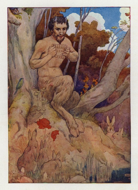Pannu (värilitografia) tekijältä Harry George Theaker