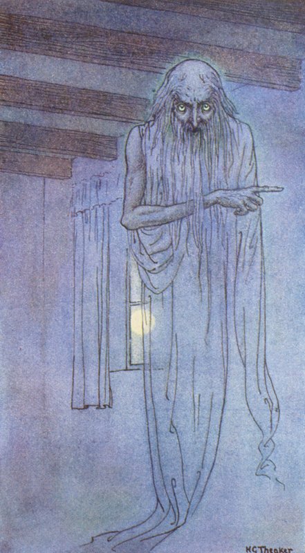 The Ghost (värilitografia) tekijältä Harry George Theaker