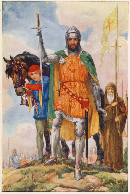 Alcantaran suurmestari ja erakko (värilitografia) tekijältä Harry George Theaker