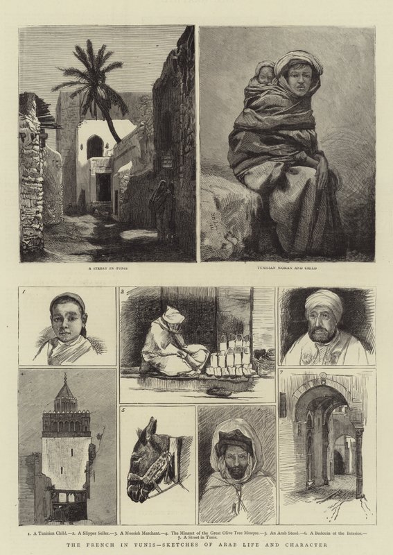 Ranskalaiset Tunisissa, luonnoksia arabien elämästä ja luonteesta tekijältä Harry Hamilton Johnston