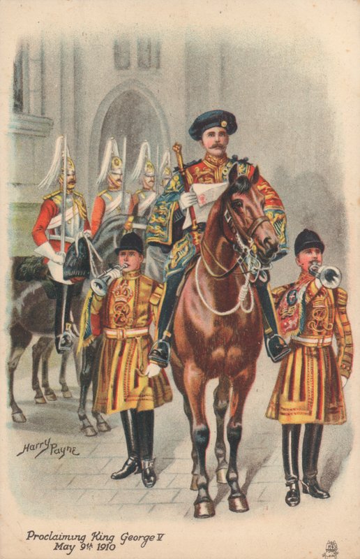 Kuningas George V:n julistaminen tekijältä Harry and Arthur Charles Payne