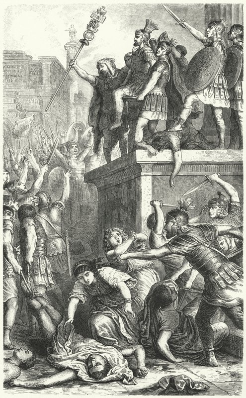 Pretorian-kaartin kapina muinaisessa Roomassa tekijältä Heinrich Leutemann
