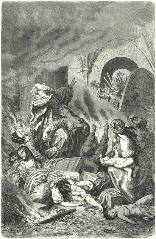 Yorkin juutalaisten verilöyly tekijältä Heinrich Leutemann