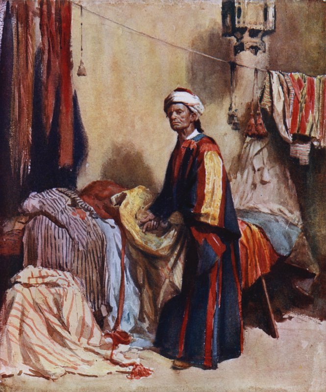 Kauppias (väri litho) tekijältä Hely Augustus Morton Smith