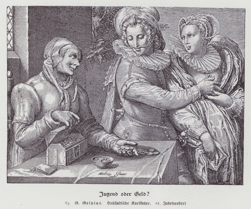 Epätasainen rakkaus tekijältä Hendrik (after) Goltzius