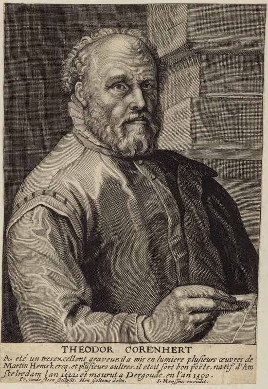 Theodore Cornhertin muotokuva tekijältä Hendrik Goltzius