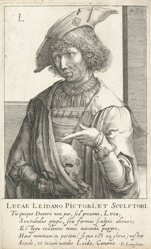 Lucas van Leyden, hollantilainen kaivertaja ja taidemaalari tekijältä Hendrik I Hondius