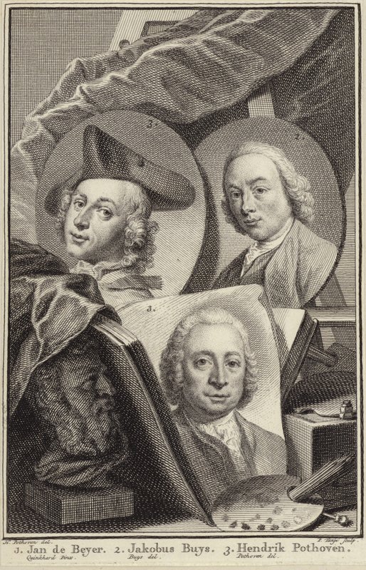 Jan de Beijerin, Jacobus Buysin ja Hendrik Pothovenin muotokuva tekijältä Hendrik Pothoven