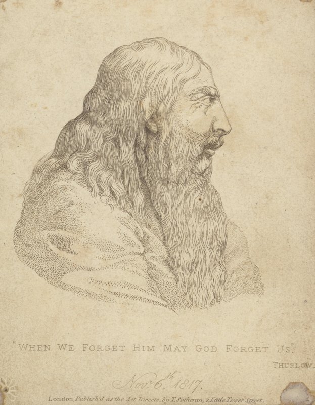 Kuningas Yrjö III vanhoilla päivillään, 1817 tekijältä Henri after Meyer