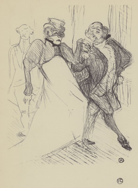 Rejane ja Galipaux, Madame Sans-Genessä tekijältä Henri de Toulouse Lautrec