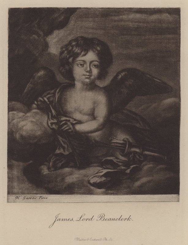 James, Lord Beauclerk, kuningas Charles II:n ja Nell Gwynin toinen poika (kaiverrus) tekijältä Henri Gascar