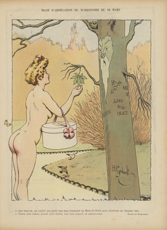 Kuvitus Le Rirelle (väri litho) tekijältä Henri Gerbault