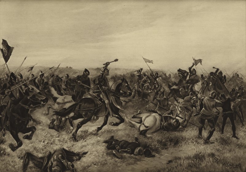 Agincourtin taistelu; 1415 (syväpaino) tekijältä Henri Louis Dupray