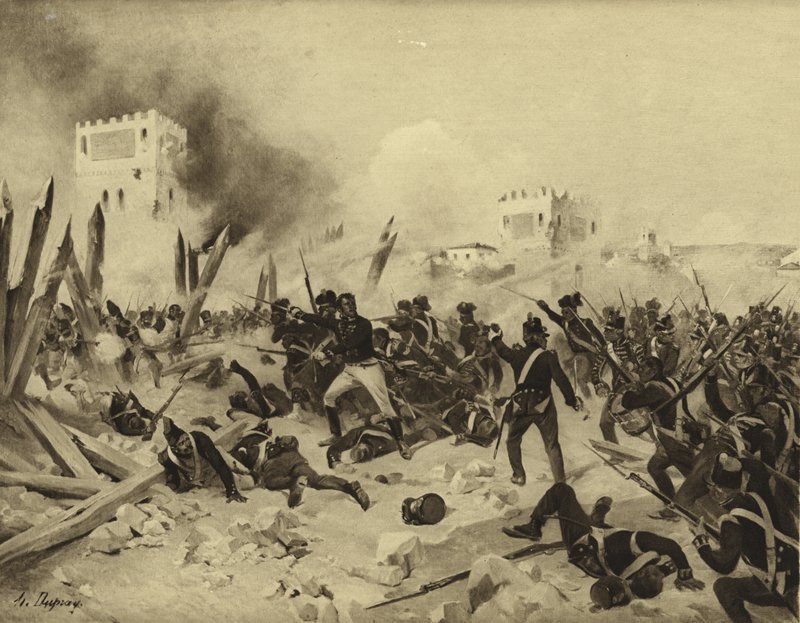 Badajozin taistelu, 1812 (syväpaino) tekijältä Henri Louis Dupray