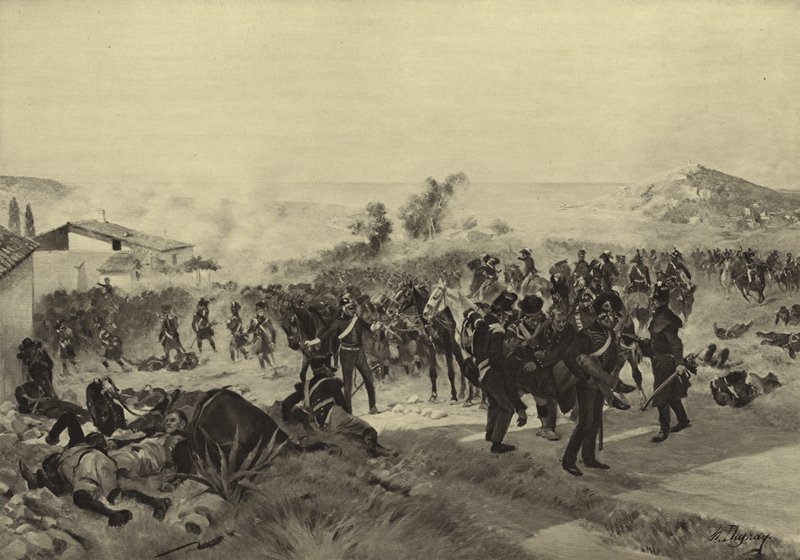 Korunnan taistelu, 1809 (syväpaino) tekijältä Henri Louis Dupray