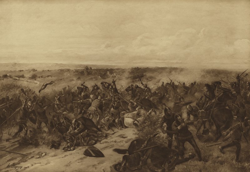 Crecyn taistelu, 1346 (syväpaino) tekijältä Henri Louis Dupray
