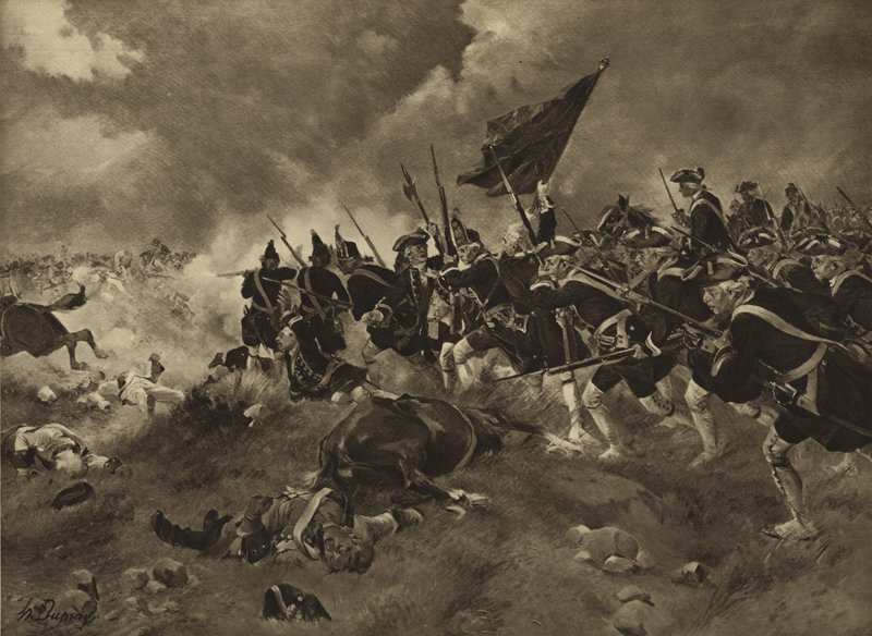 Dettingenin taistelu, 1743 (syväpaino) tekijältä Henri Louis Dupray