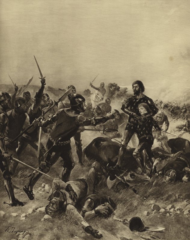 Poitiersin taistelu, 1356 (syväpaino) tekijältä Henri Louis Dupray