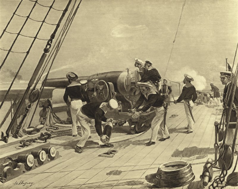 Aleksandrian pommitus, 1882 (syväpaino) tekijältä Henri Louis Dupray