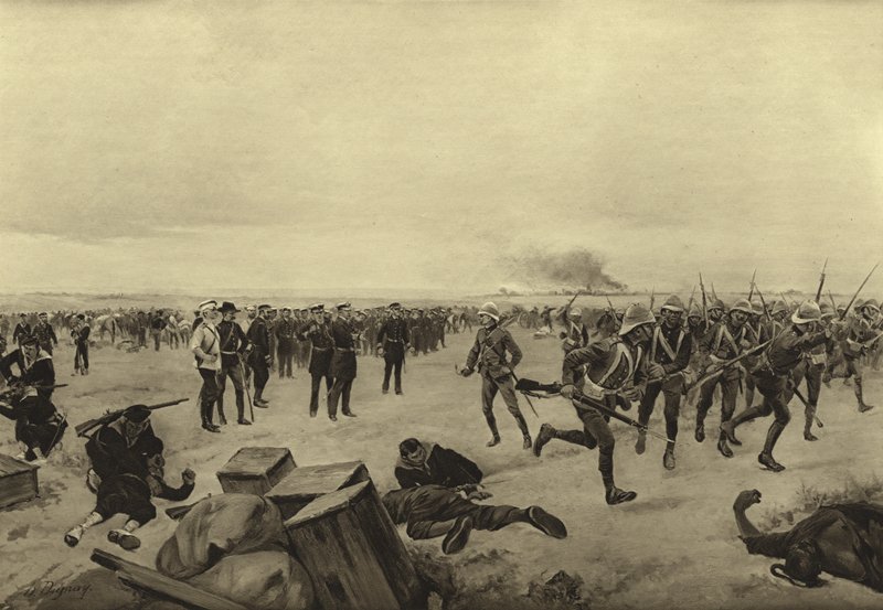 Kiinan lähetystön puolustus, 1900 (syväpaino) tekijältä Henri Louis Dupray