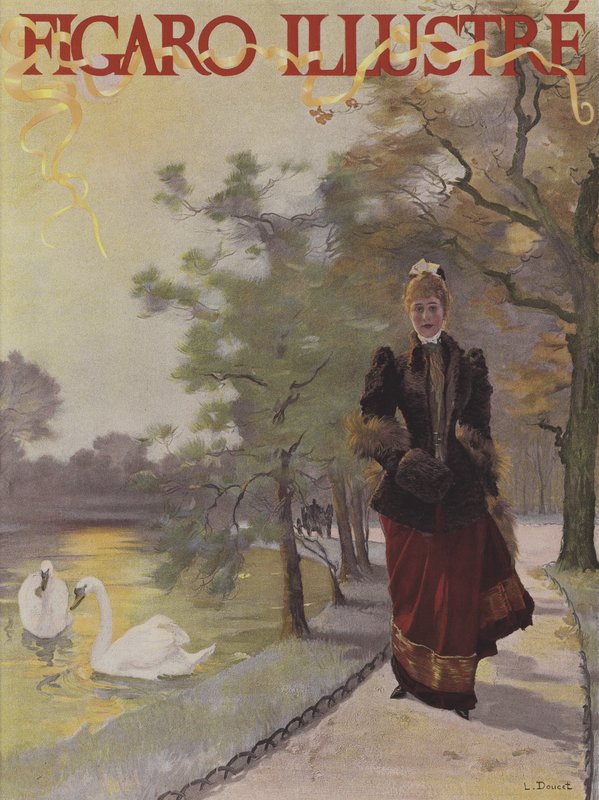Le Figaro Illustren kansi, helmikuu 1891 tekijältä Henri Lucien Doucet