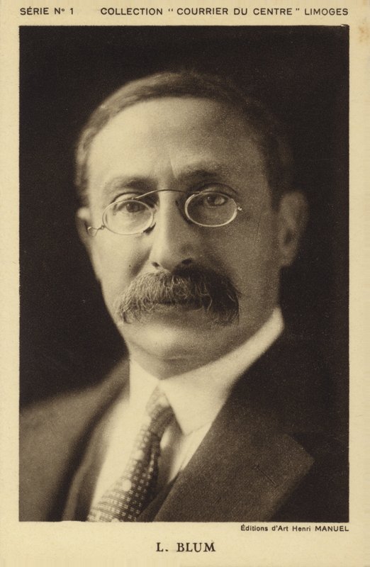Leon Blum, noin 1930-luku (s/w-kuva). tekijältä Henri Manuel