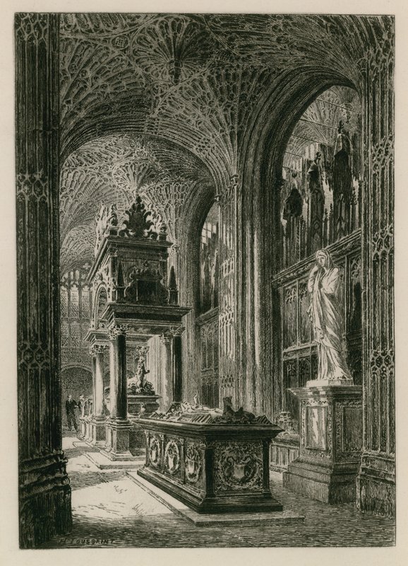 Westminster Abbeyn sisätilat tekijältä Henri Toussaint