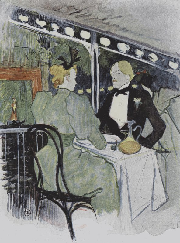 Kuvitus teoksesta Le Plaisir a Paris tekijältä Henri de Toulouse Lautrec