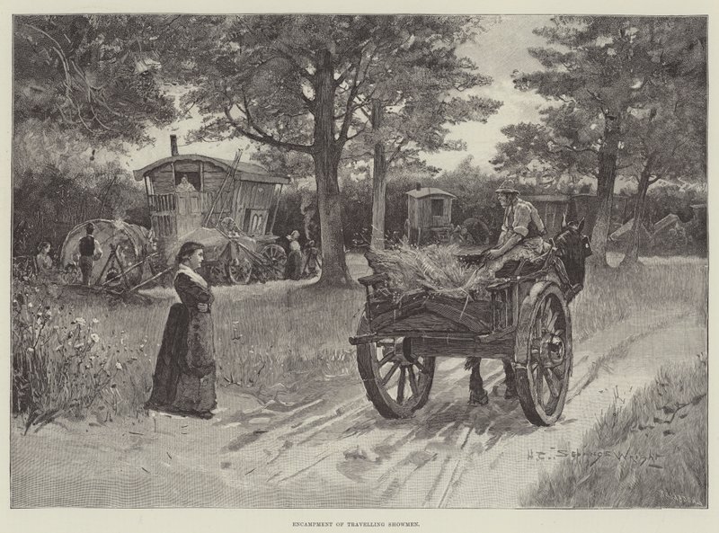 Travelling Showmen -leiri tekijältä Henry Charles Seppings Wright