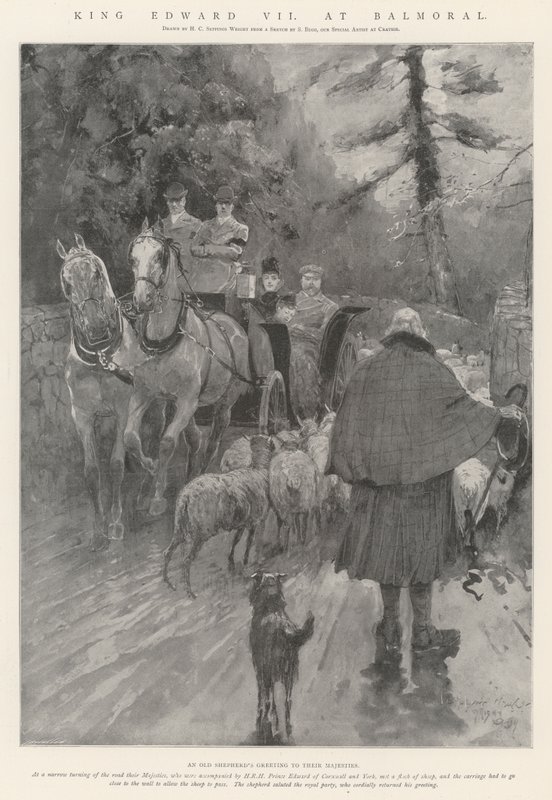 Kuningas Edward VII Balmoralissa tekijältä Henry Charles Seppings Wright