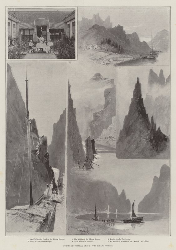 Kohtauksia Keski-Kiinassa, Ichangin rotkossa tekijältä Henry Charles Seppings Wright