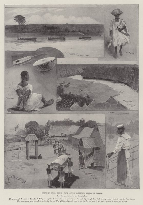 Kohtauksia Sierra Leonessa kapteeni Carletonin pylvään kanssa Falabaan tekijältä Henry Charles Seppings Wright
