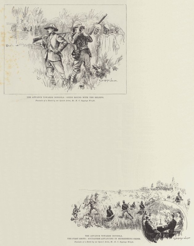Luonnokset Mahdist-sodasta tekijältä Henry Charles Seppings Wright