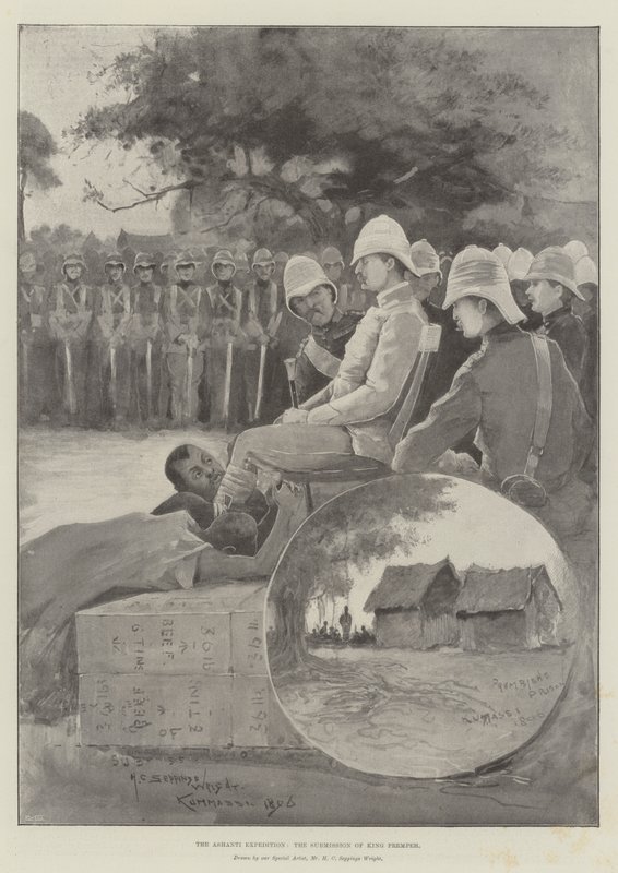 Ashanti-retkikunta, kuningas Prempehin alistaminen tekijältä Henry Charles Seppings Wright