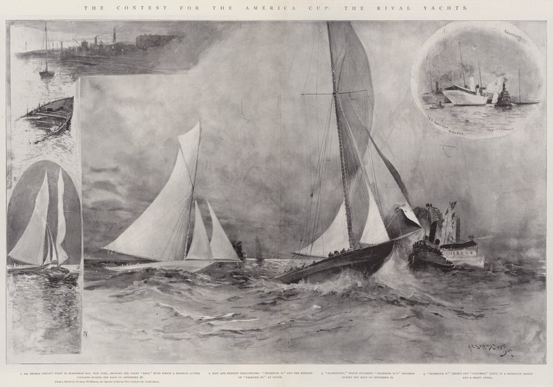 Kilpailu America Cupista, Rival Yachts tekijältä Henry Charles Seppings Wright