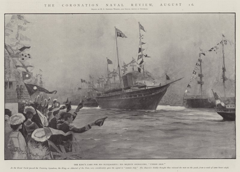 The Coronation Naval Review, 16. elokuuta. tekijältä Henry Charles Seppings Wright