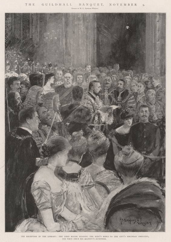 Guildhall-juhla 9. marraskuuta tekijältä Henry Charles Seppings Wright