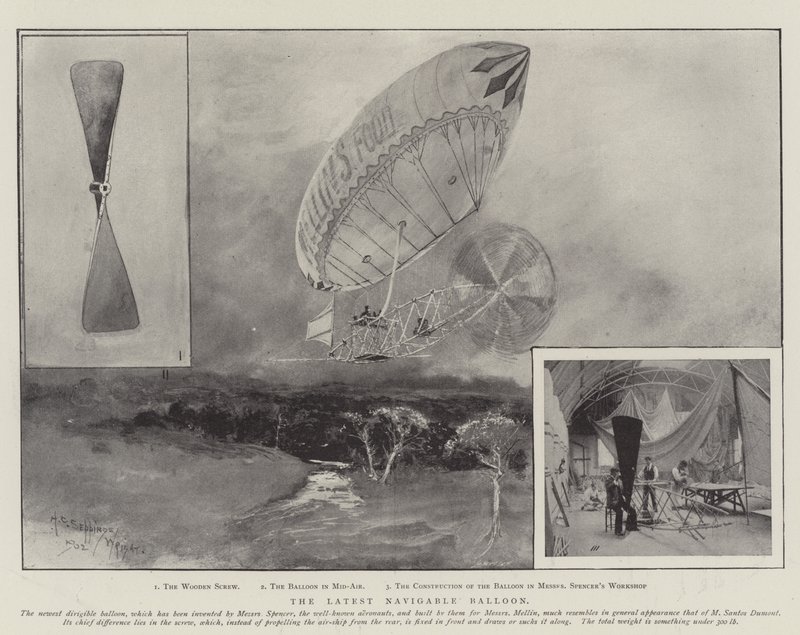 Uusin navigoitava ilmapallo tekijältä Henry Charles Seppings Wright