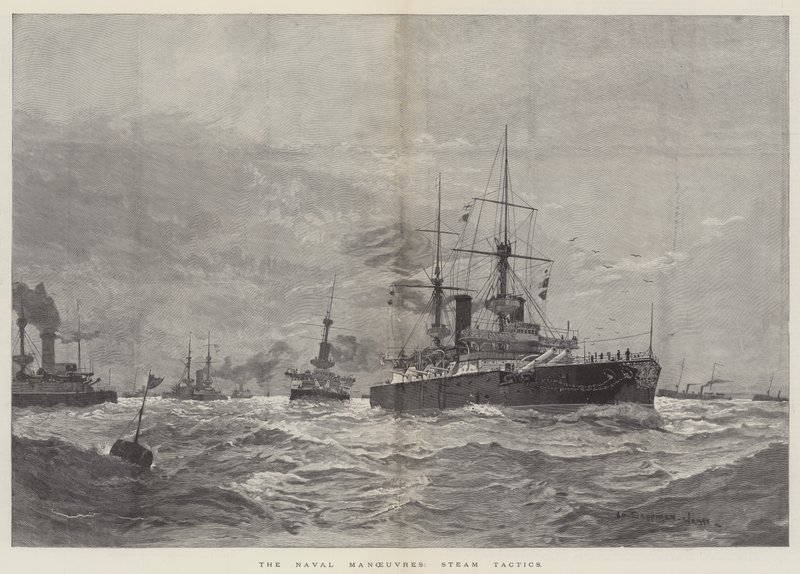 Merivoimien liikkeet, Steam Tactics tekijältä Henry Charles Seppings Wright