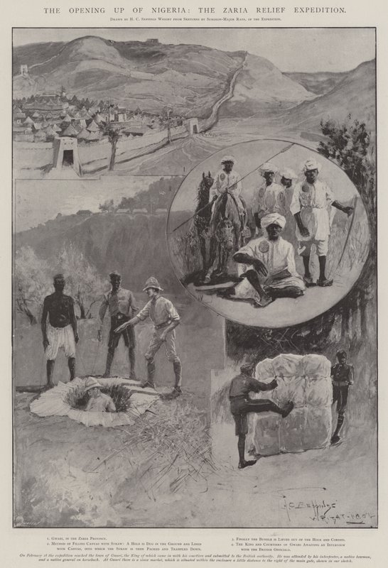 Nigerian avautuminen, Zaria Relief Expedition tekijältä Henry Charles Seppings Wright
