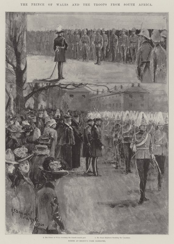 Walesin prinssi ja joukot Etelä-Afrikasta tekijältä Henry Charles Seppings Wright