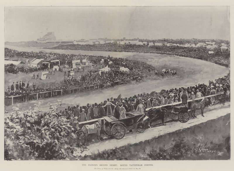 Prinssin toinen derby, Tattenham Cornerin ympärillä tekijältä Henry Charles Seppings Wright