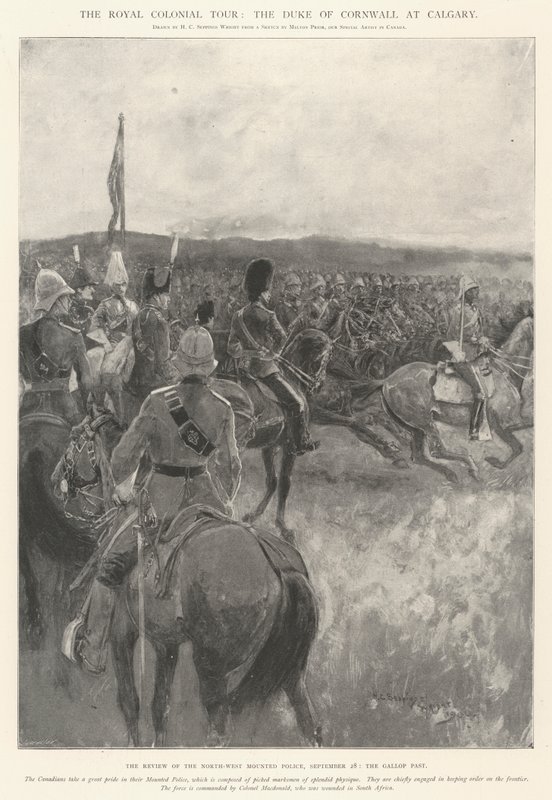 Royal Colonial Tour, Cornwallin herttua Calgaryssa tekijältä Henry Charles Seppings Wright