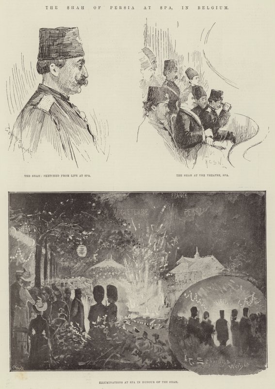 Persian shaahi Spassa, Belgiassa tekijältä Henry Charles Seppings Wright
