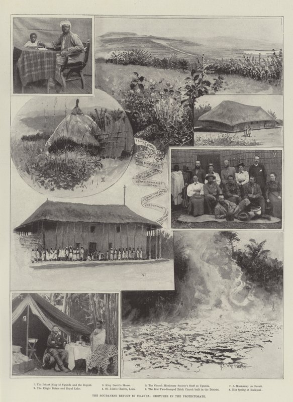 Soudanesen kapina Ugandassa, luonnoksia protektoraatissa tekijältä Henry Charles Seppings Wright