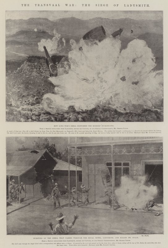 Transvaalin sota, Ladysmithin piiritys tekijältä Henry Charles Seppings Wright