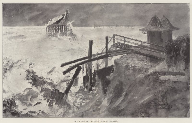 Brightonin ketjulaiturin hylky tekijältä Henry Charles Seppings Wright