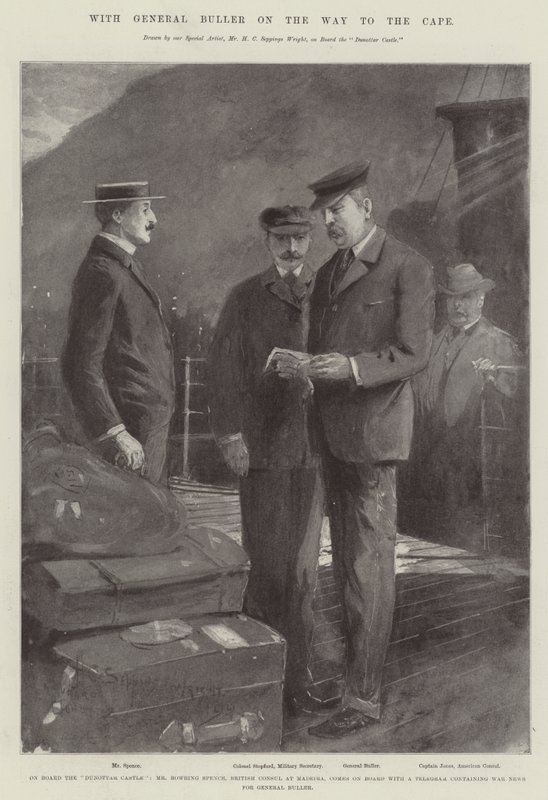 Kenraali Bullerin kanssa matkalla Kapille tekijältä Henry Charles Seppings Wright